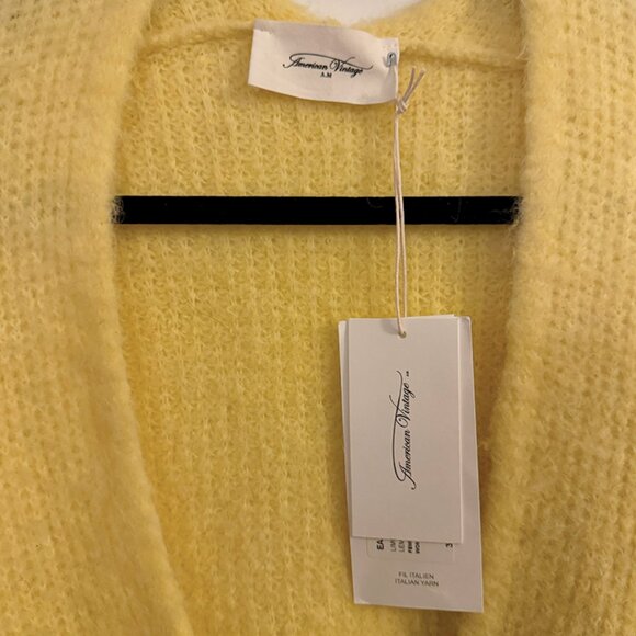 American Vintage Cardigan East in Yellow - Picture 3 of 5